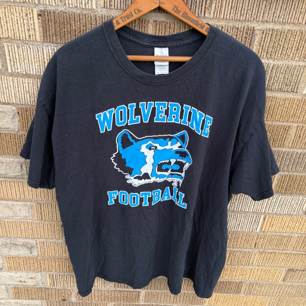 Vtg Woodland Hills Wolverines Youth XL T-Shirt Football Pittsburgh Woody High
